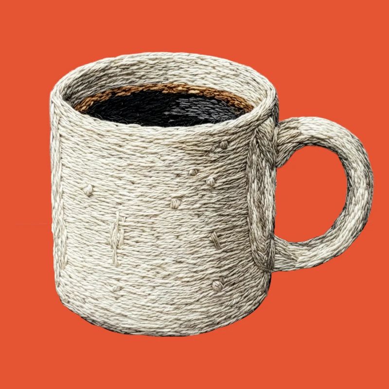 Embroidered filter coffee – lungo (printed)