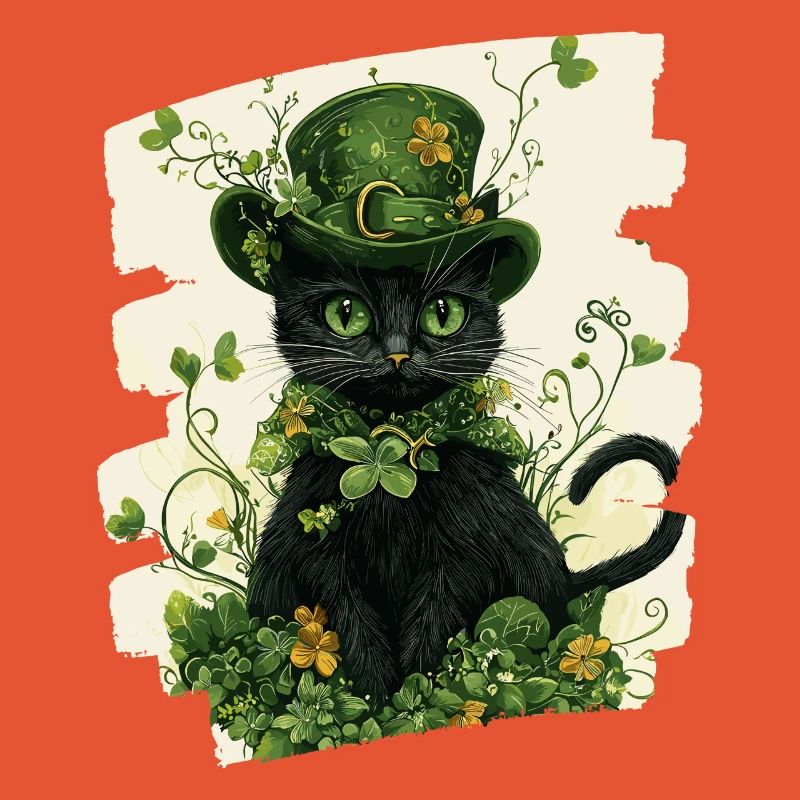 St Patricks day Katze