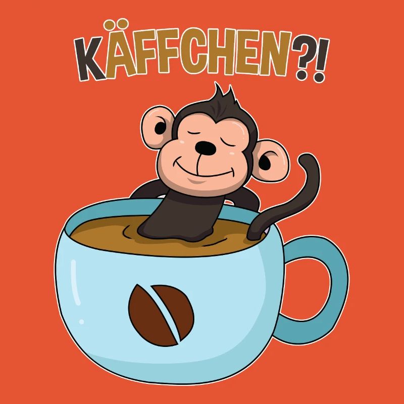 Coffee break with monkey