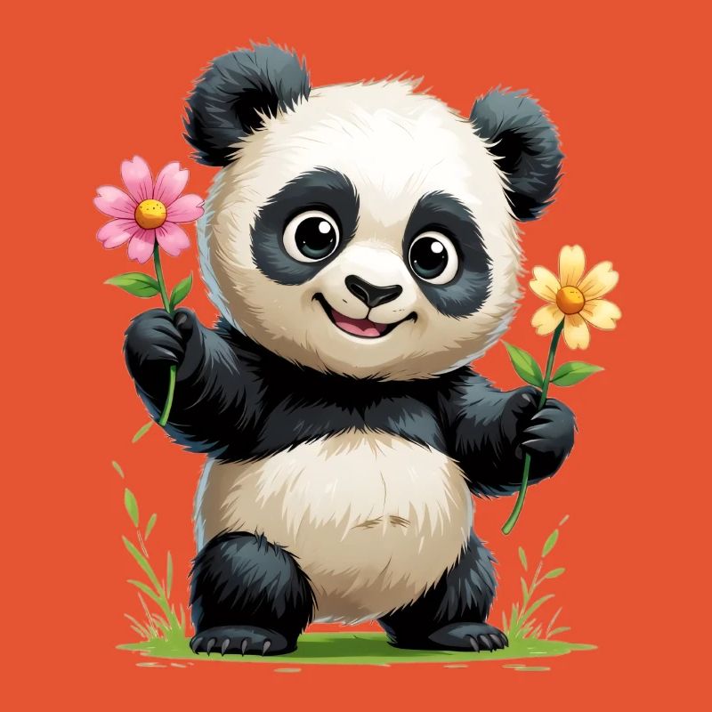 Salutation fleur de panda