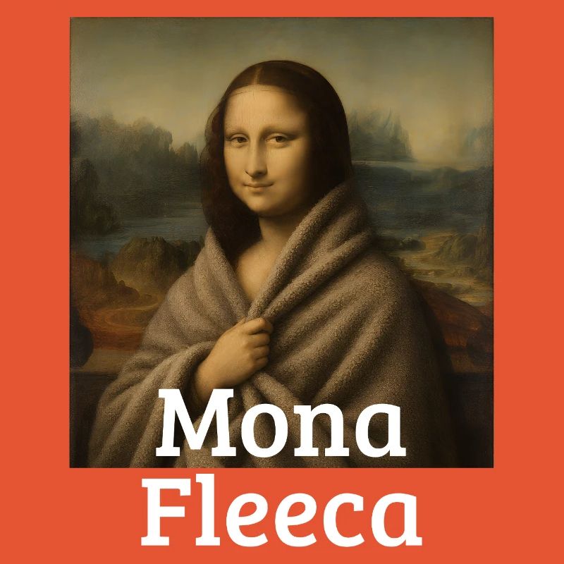 Mona Fleeca Leonardo Da Vinci Funny Cold Mona L
