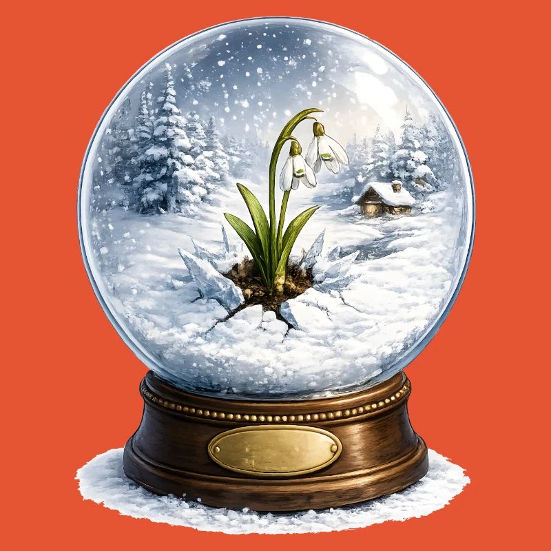 Snowdrop breaks through winter