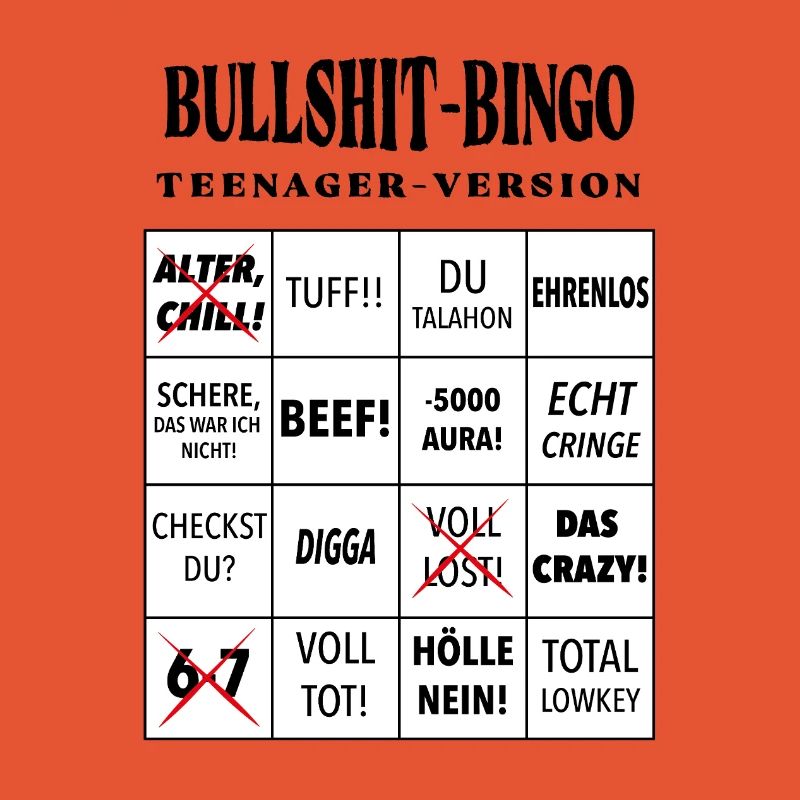 Bingo à la connerie – Version ado