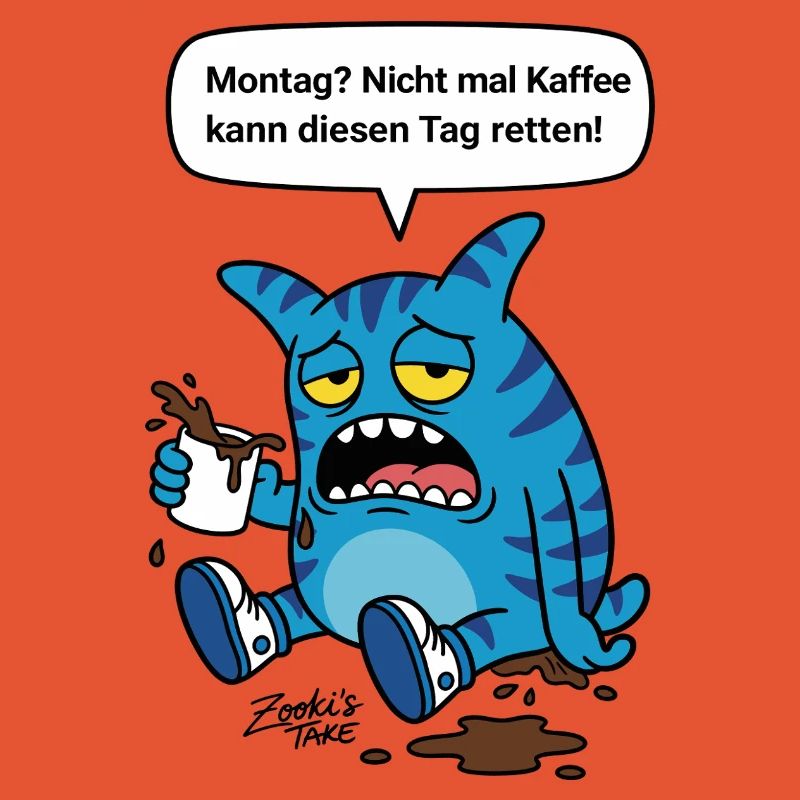 Montag? Nicht mal Kaffee hilft - Zooki Monster