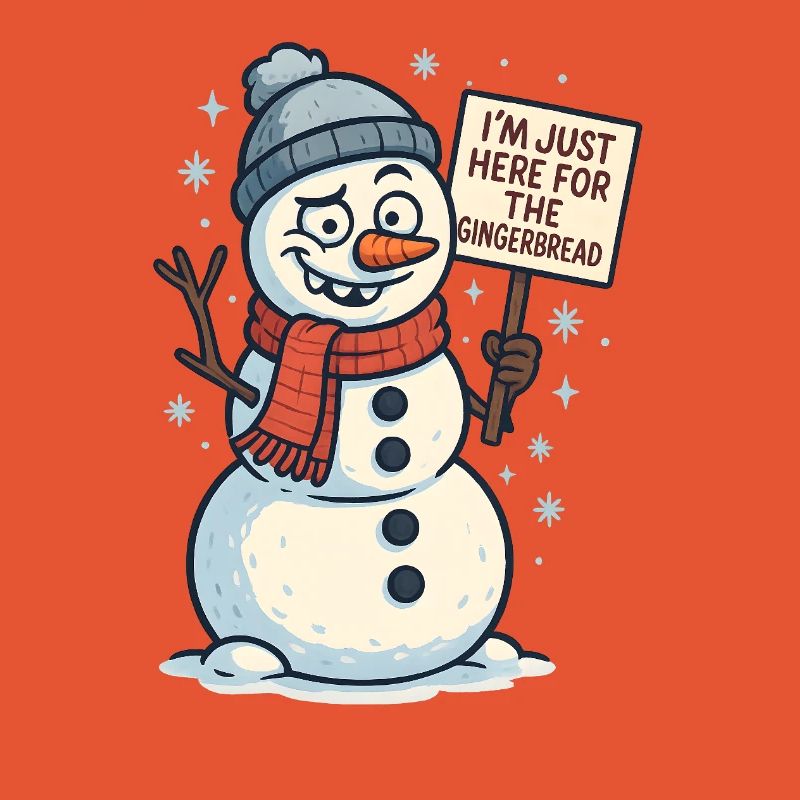 Gingerbread Schneemann Spruch
