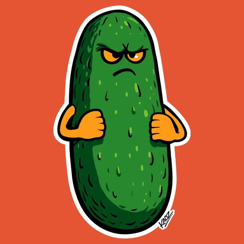 Grumpy Pickle Maskottchen