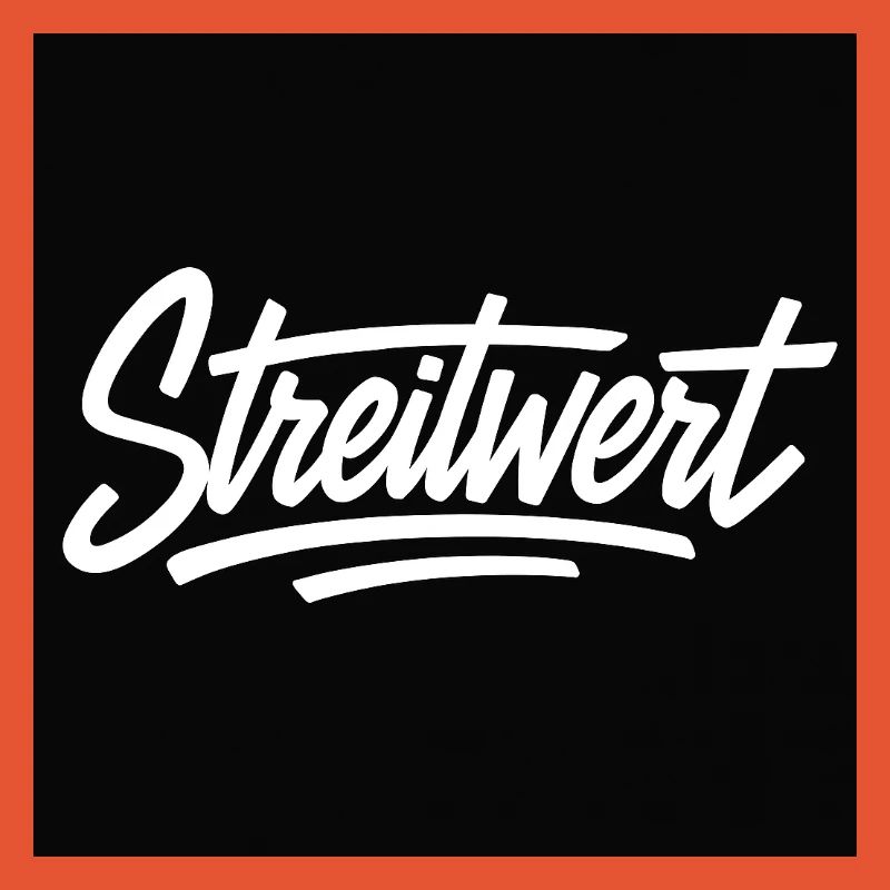 Logo Contested Script Noir