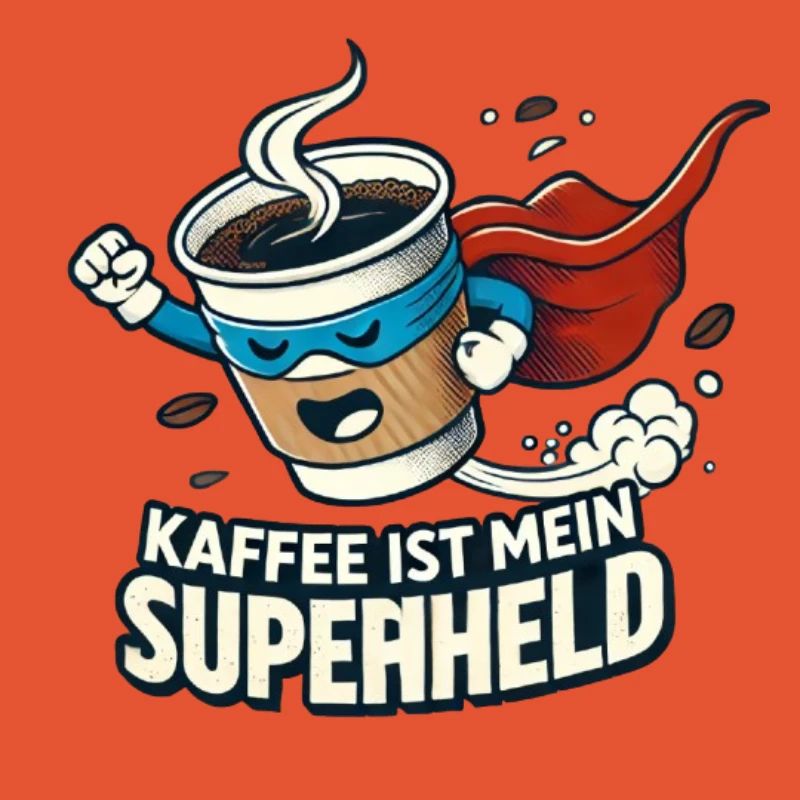Kaffee Superheld Belebende Kraft
