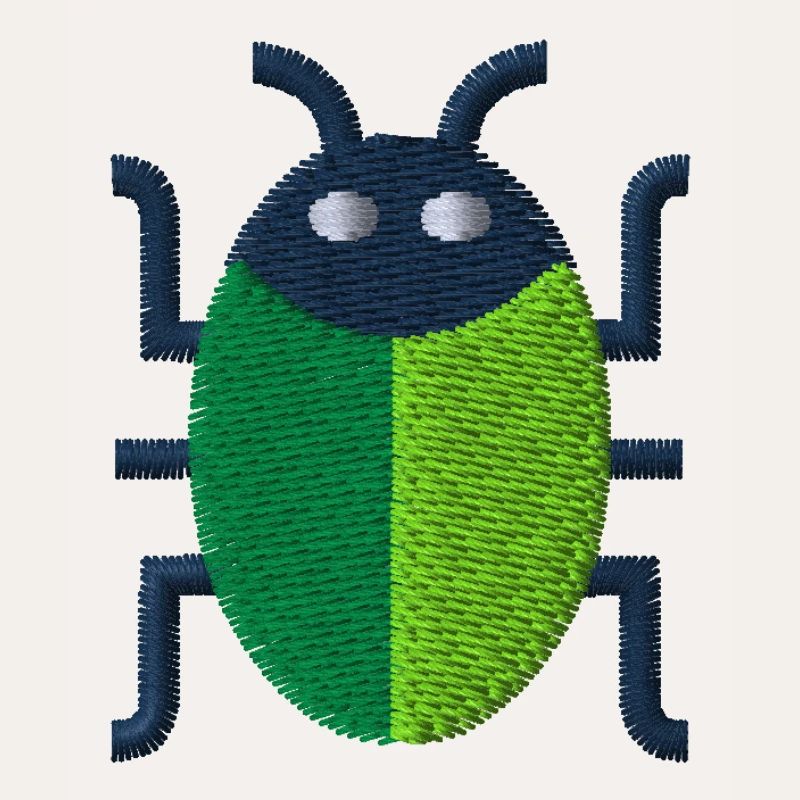 Insect embroidered