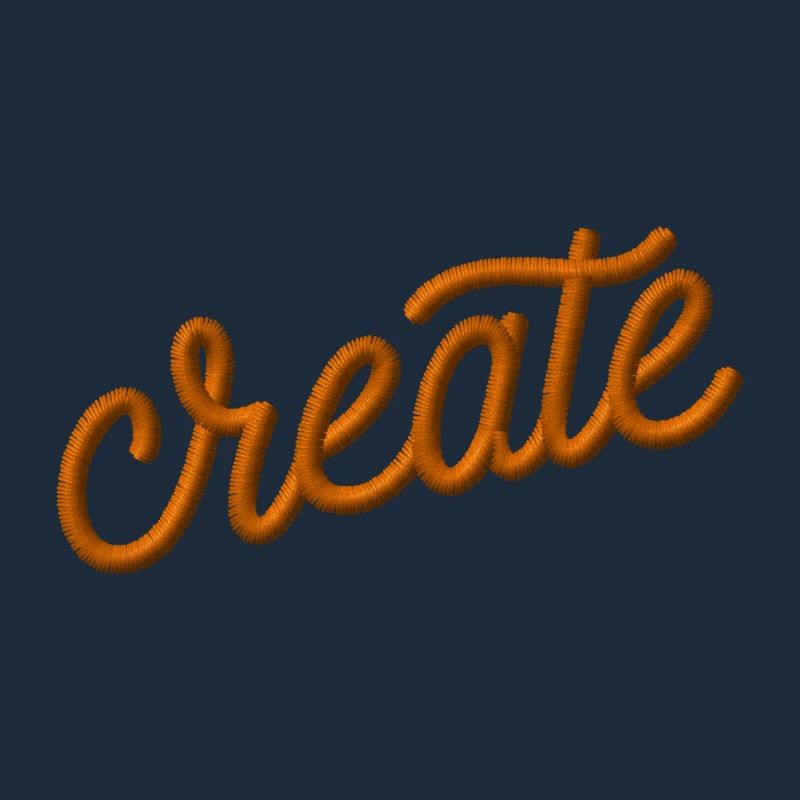 Create lettering embroidered
