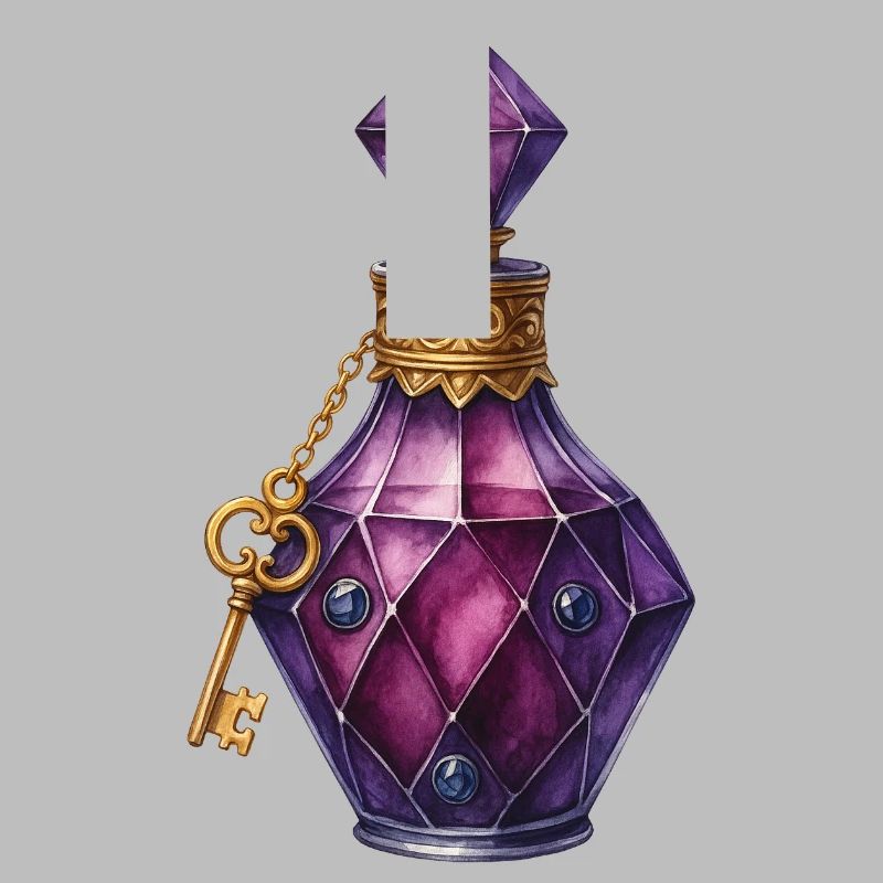 Élixir de Potion Magique Fiole Joyau Potion de Sort