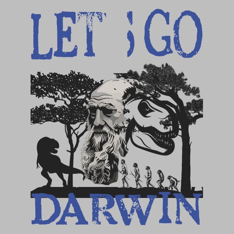 Charles Darwin Evolution textile Geschenkidee