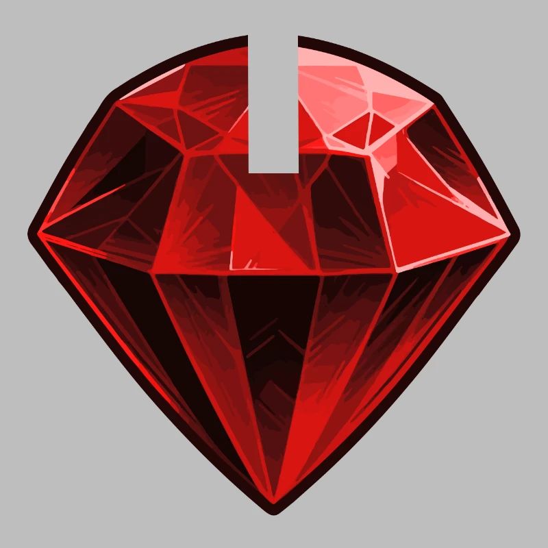 Precious Red Ruby Gemstone