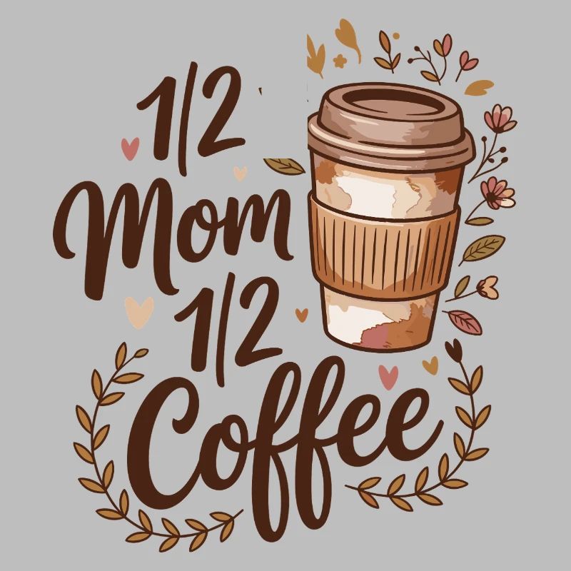 Mutter Koffein Halb Mama Halb Kaffee
