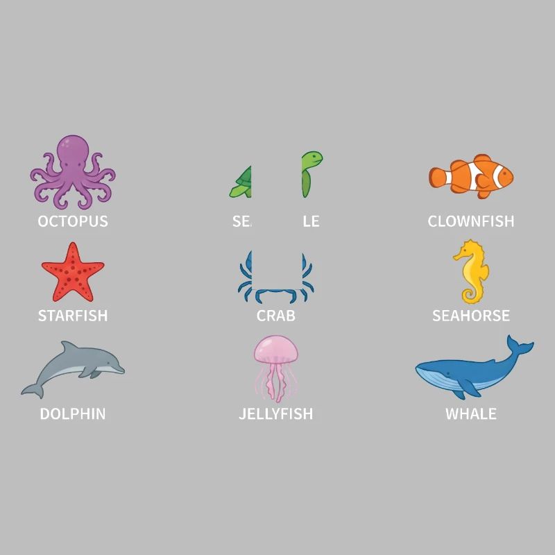 Conception de la faune sous-marine