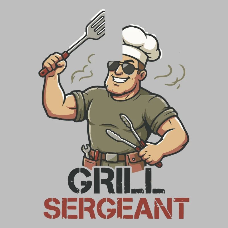 Grill Sergeant Lustiger BBQ Grillchef