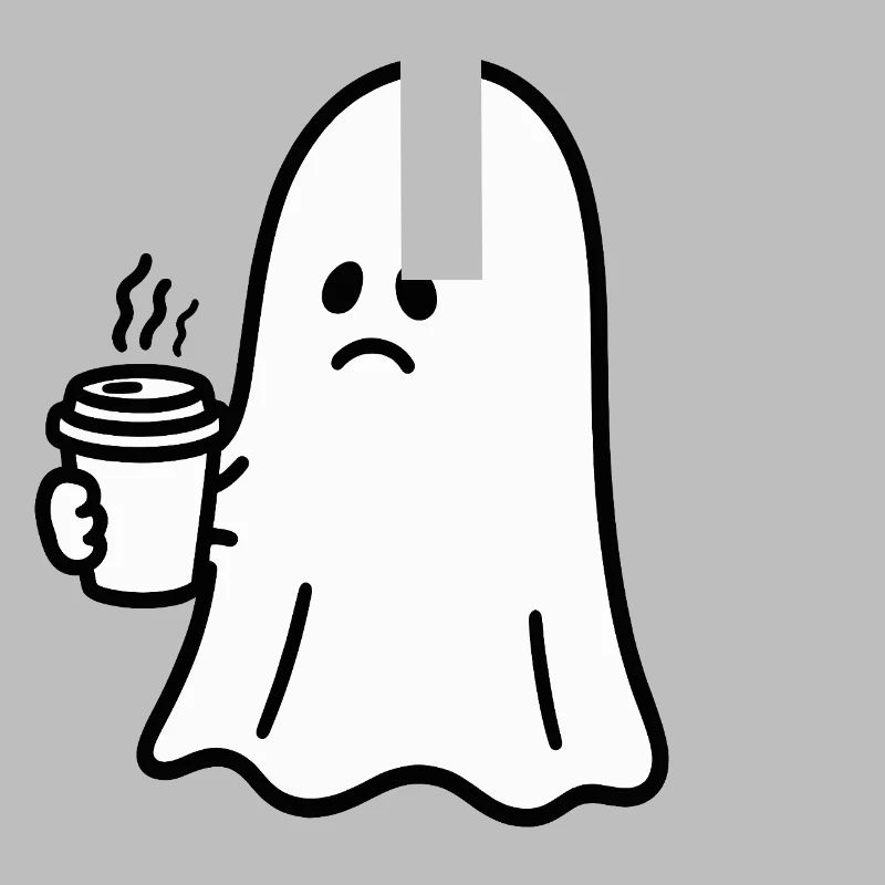 Geist Kaffee Halloween Süßes oder Saures