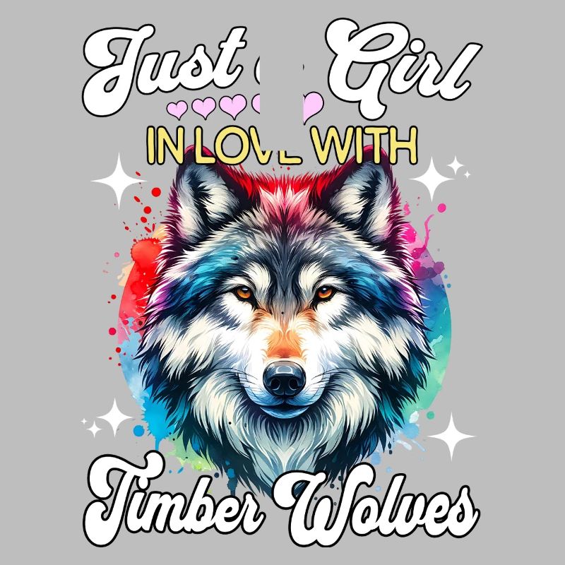 Grauwolf Mädchen Timber Wolf