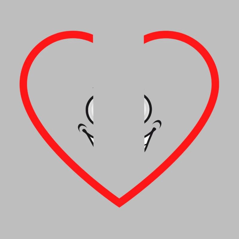 expectant heart comicstyle sticker sticker