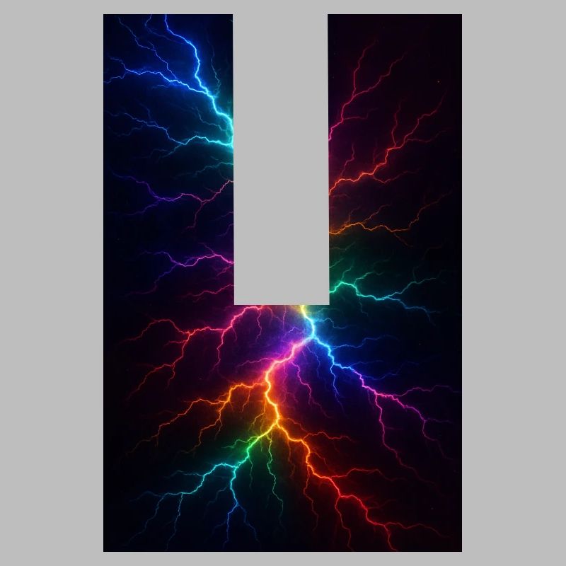 Regenbogen Blitzsturm