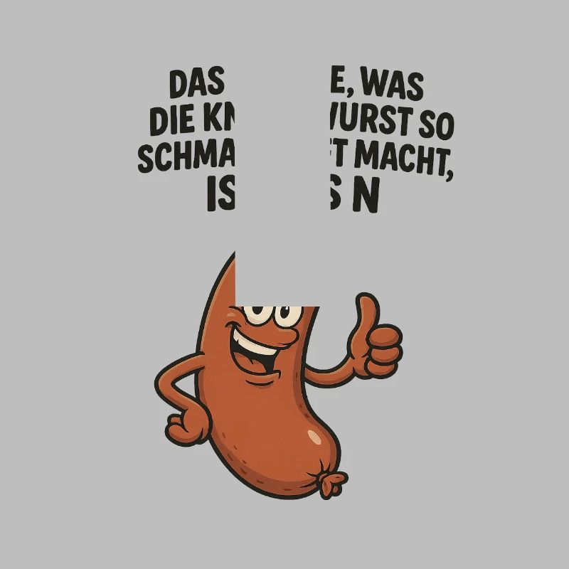 Knackwurst Lustiger Spruch
