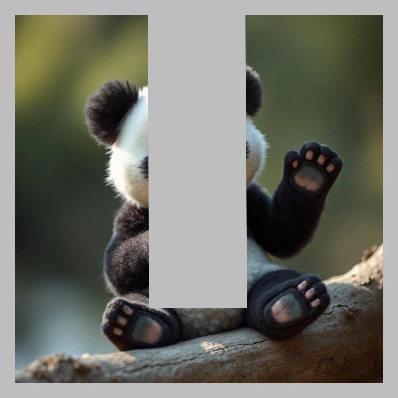 Panda mignon en 3D