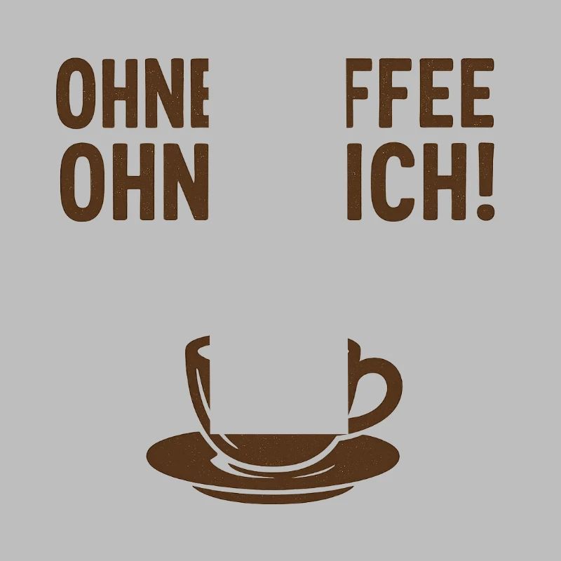 Ohne KAFFEE ohne MICH!