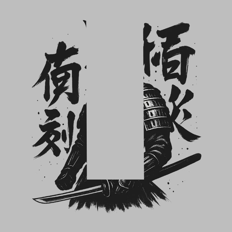 Samurai-Kalligraphie Kunst