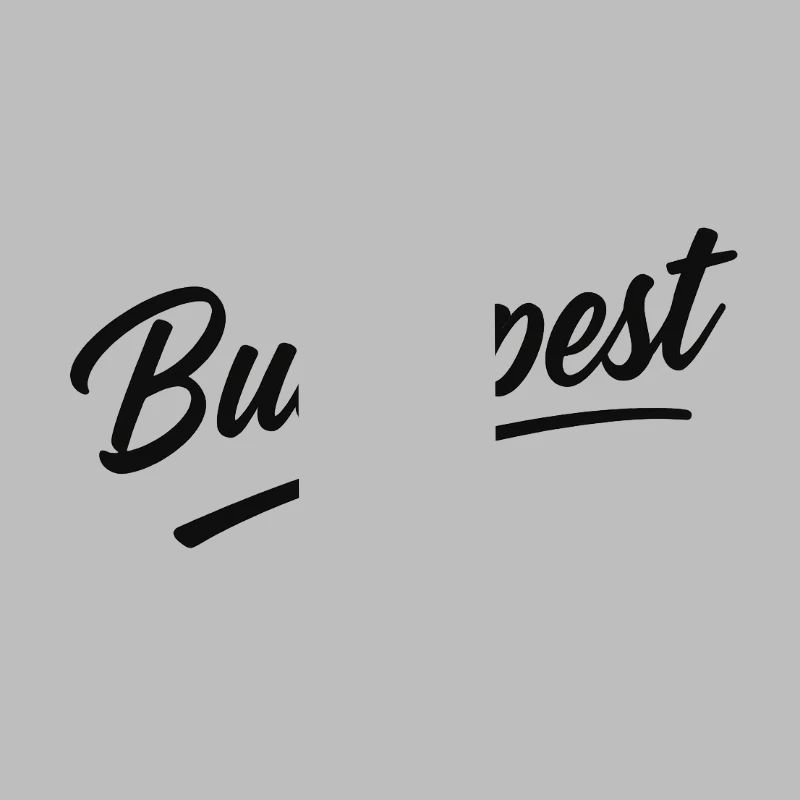 Budapest Script Schriftzug Reise-Souvenir