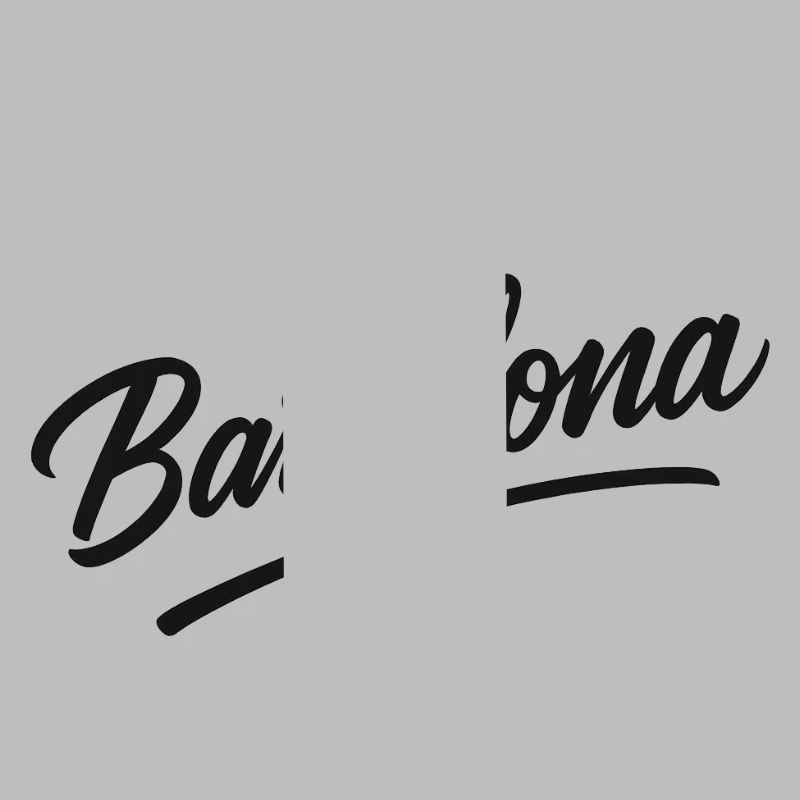 Barcelona Script mit Bogenlinie