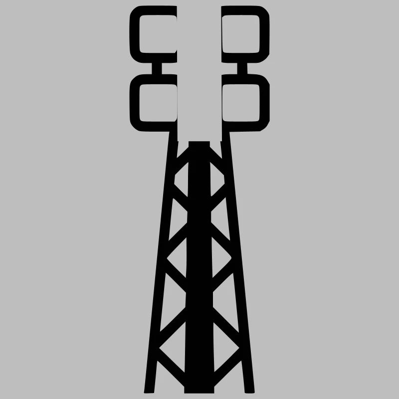 Floodlight Stadium Mast Soccer Vector
