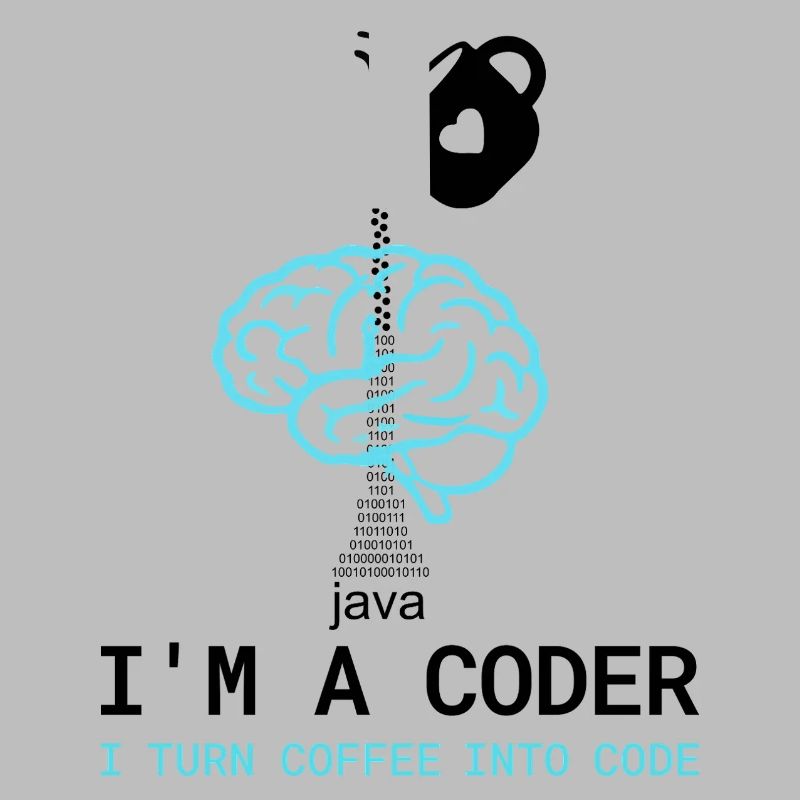 T-shirt Coder : Du café dans le code – Nerdy Programmie