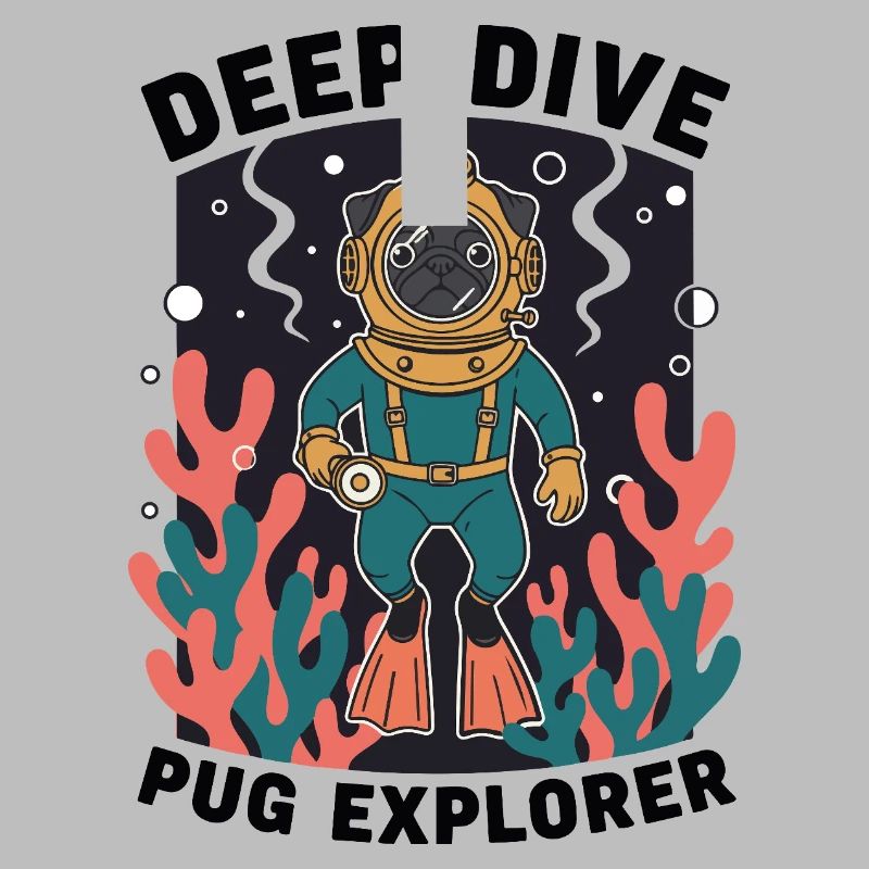 Deep Dive Pug Explorer Pug Diver