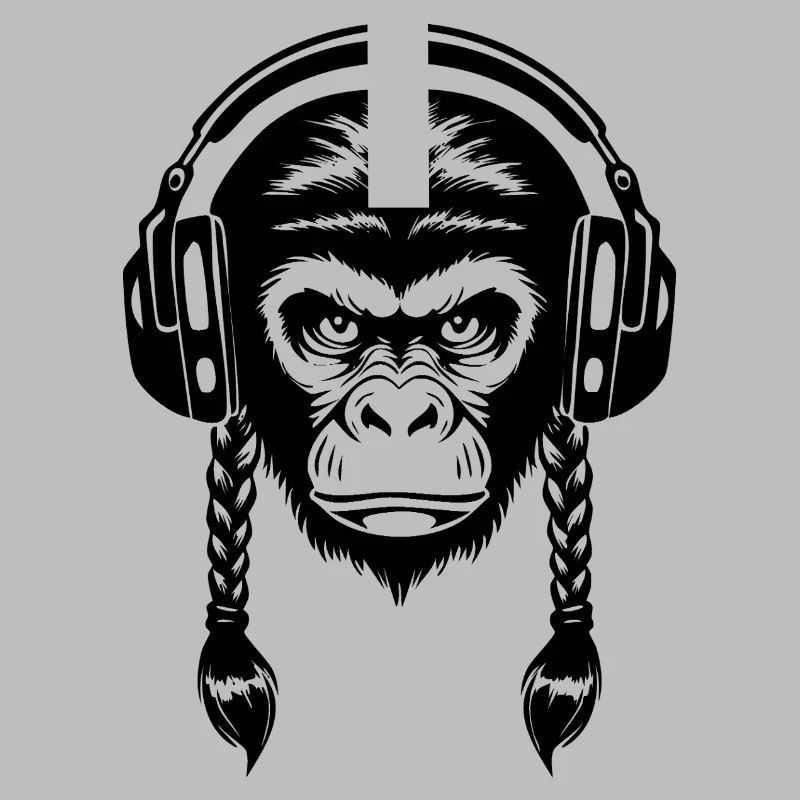Electro Monkey Head Synth Wave Edition Shirt