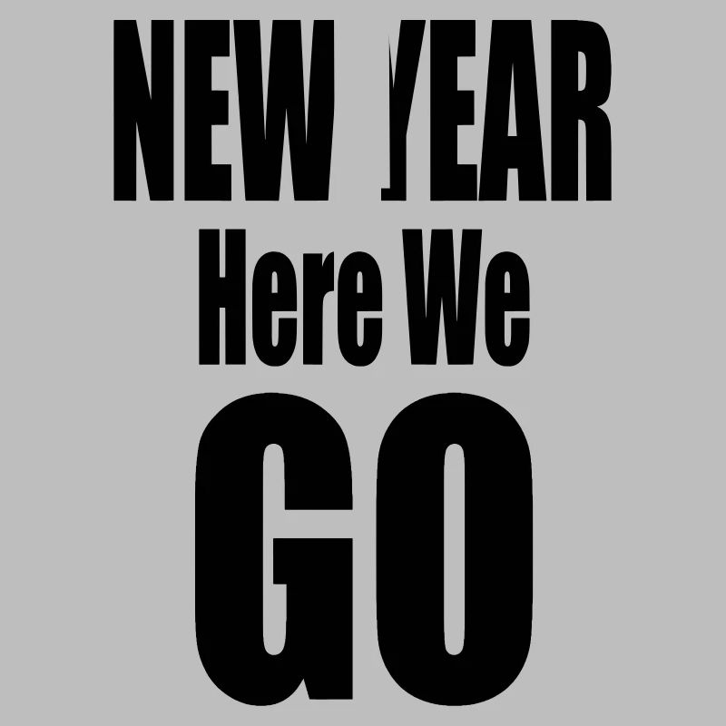 Nouvelle année, c’est parti Conception typographique audacieuse