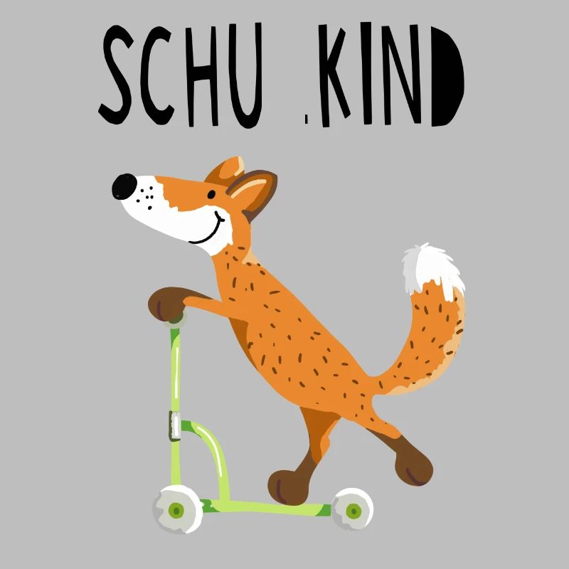 Endlich Schuldkind - Kleiner Fuchs mit Roller