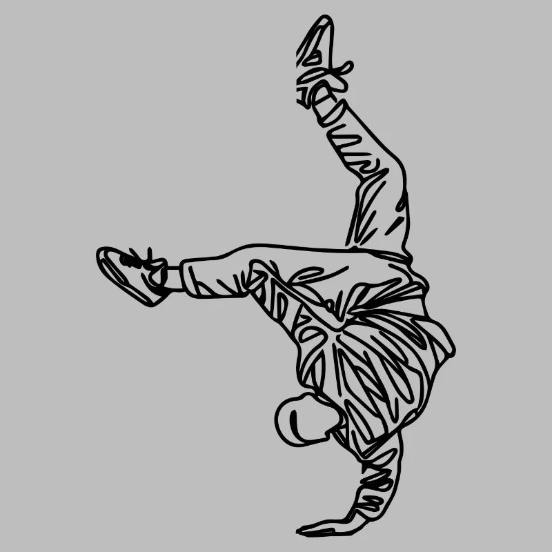 Dessin de breakdancer