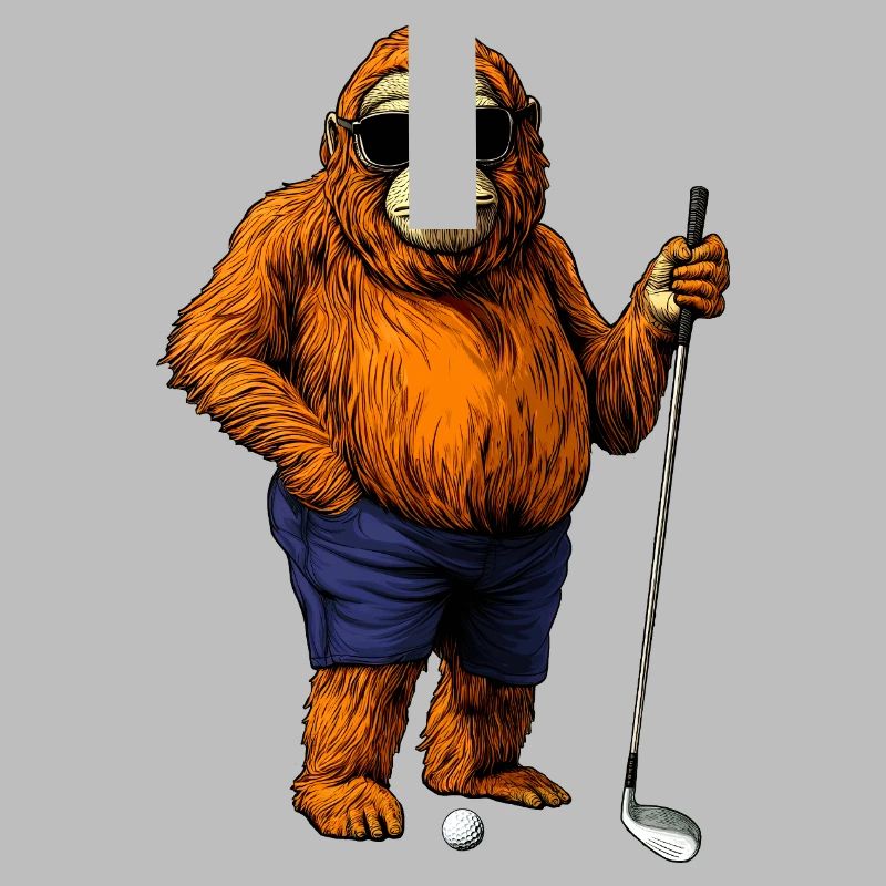 Monkey Golfer