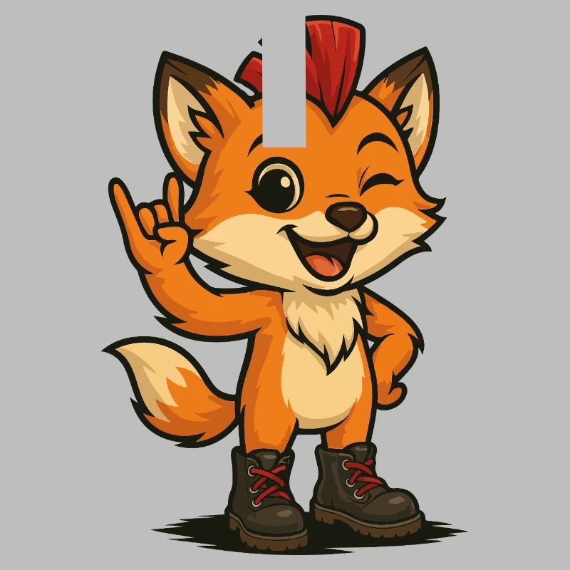Fuchs mit Punk-Power