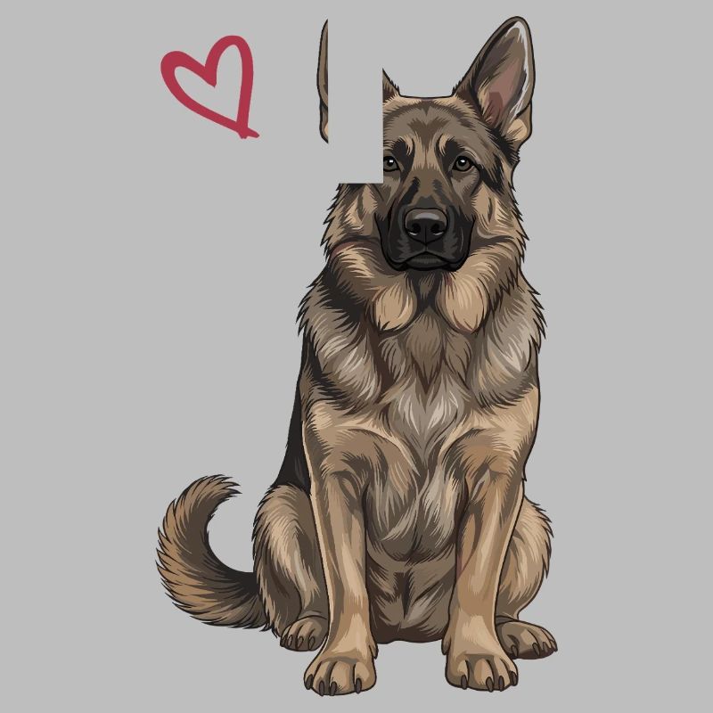Schwarz-brauner Deutscher Schäferhund
