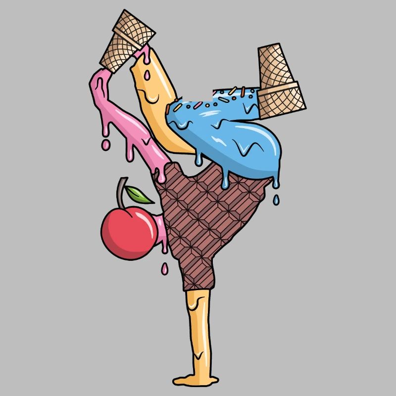 Breakdance Eiscreme Tanz Breakdancer Breakdancing