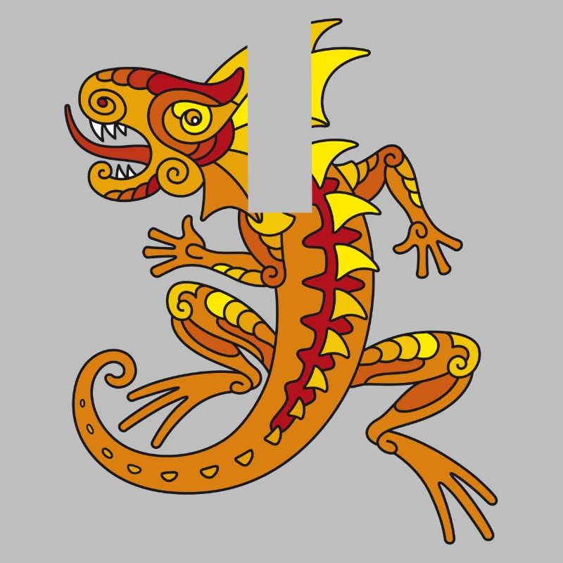 Echse (orange)