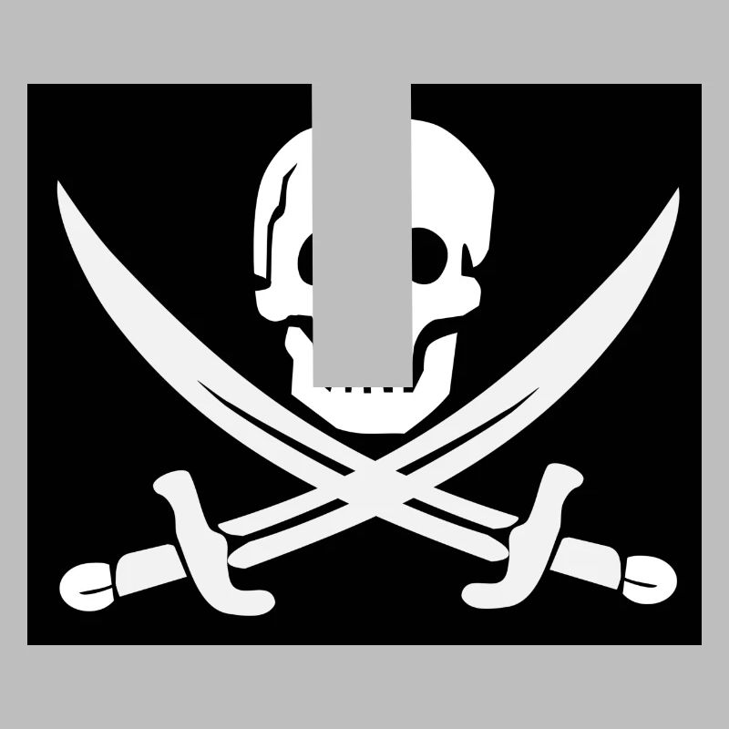 Crâne et épées Pirate Emblem
