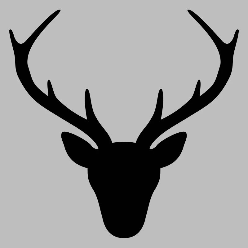 Hirsch Geweih Silhouette Jagd Jäger Geschenk
