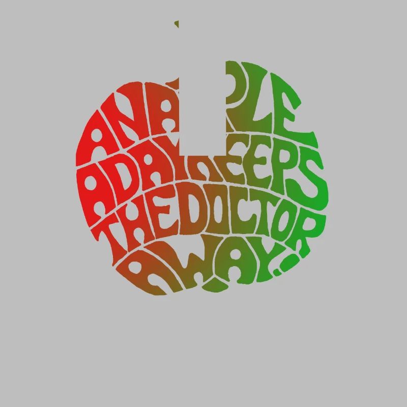 "Apple Design" Red - Green by Chris Illustrations