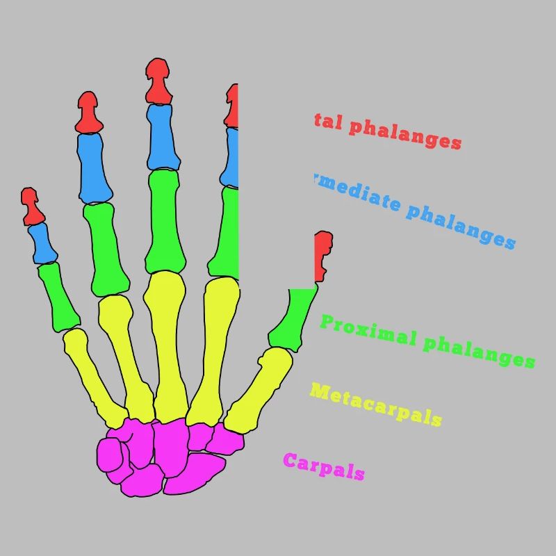 Hand Knochen Anatomie Mensch Evolution Physio