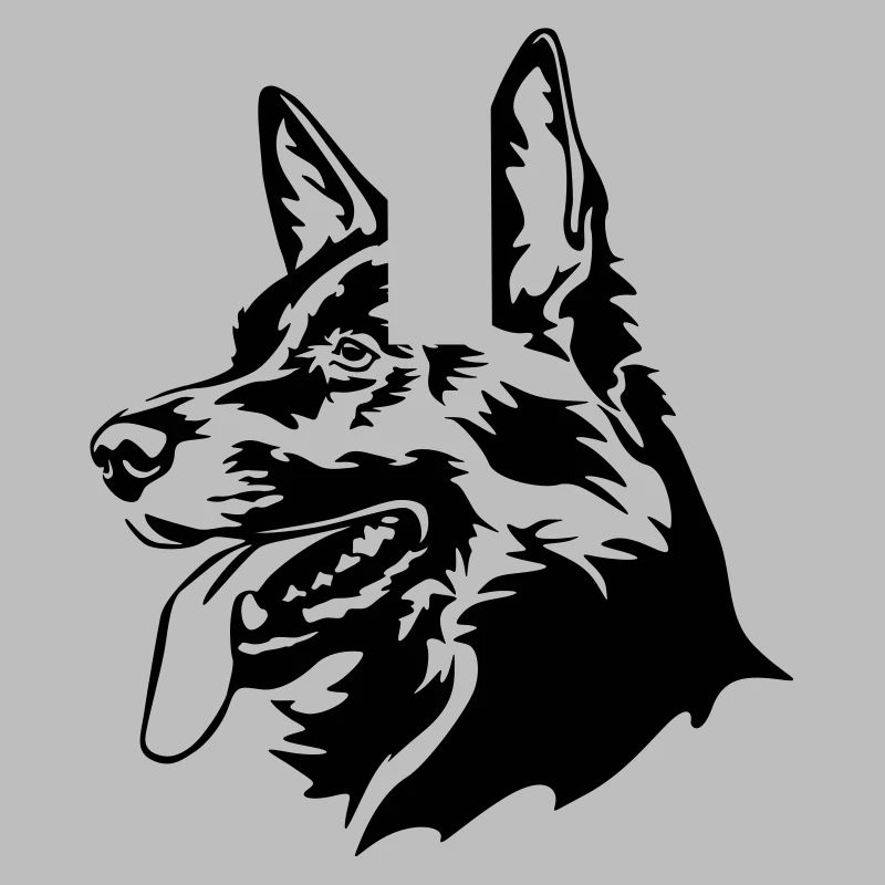 German shepherd head