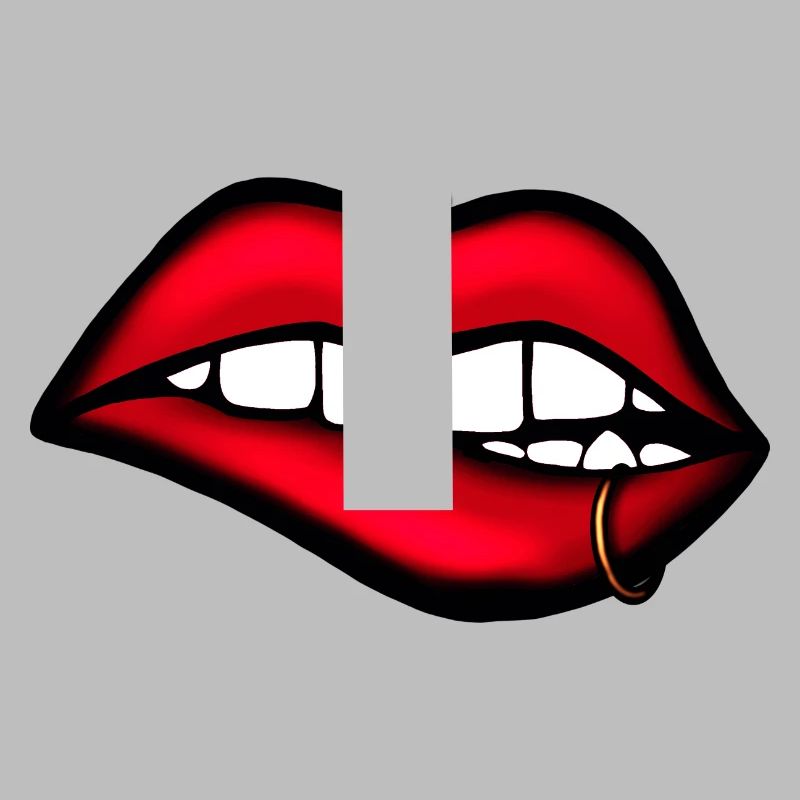 Lippen mit Piercing – Ästhetisches Design