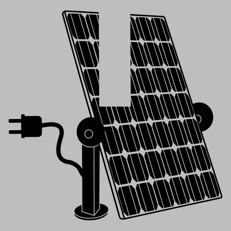 Solar panel with plug