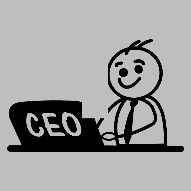 CEO von Arbeitslaptop